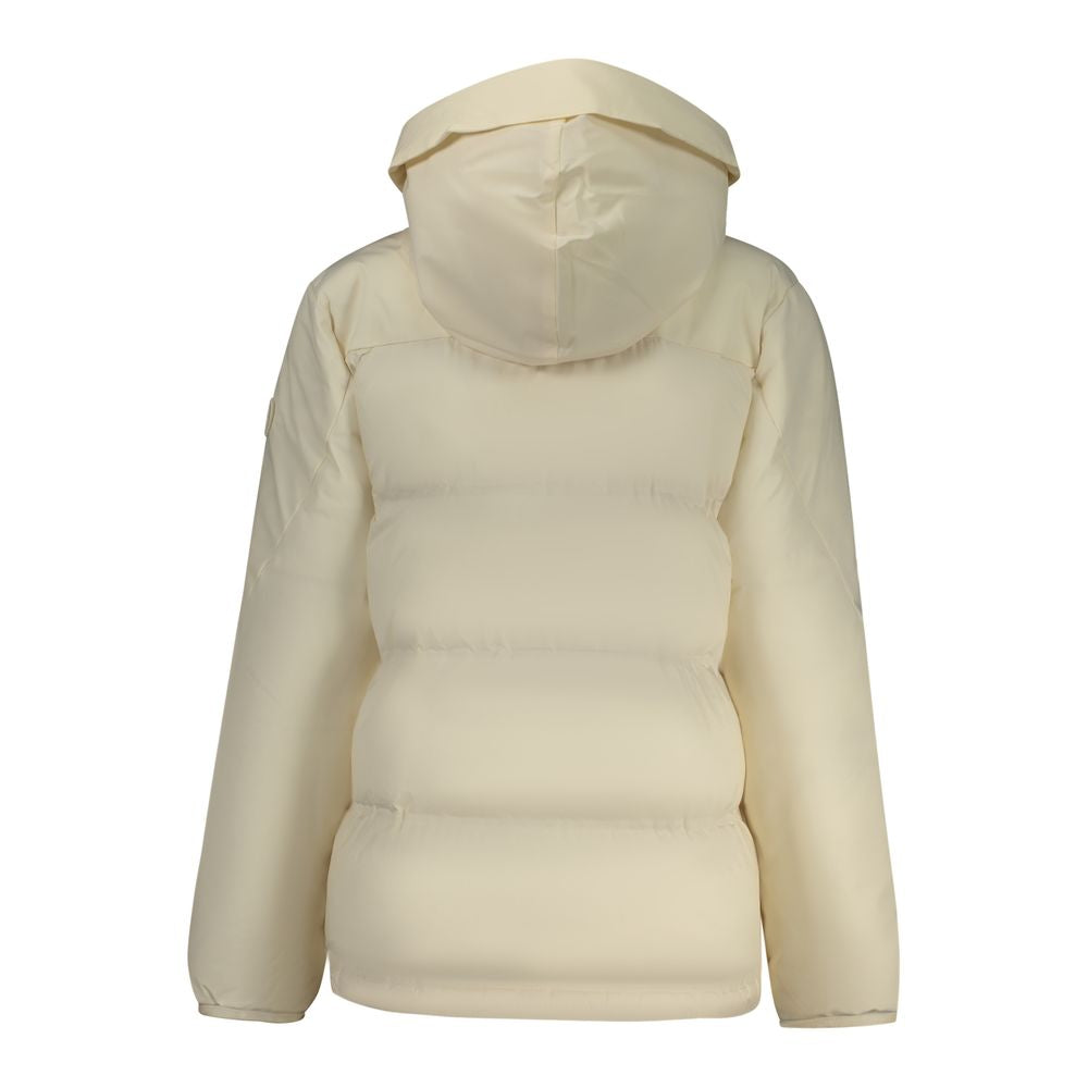 Bianco Polyester Women Jacket