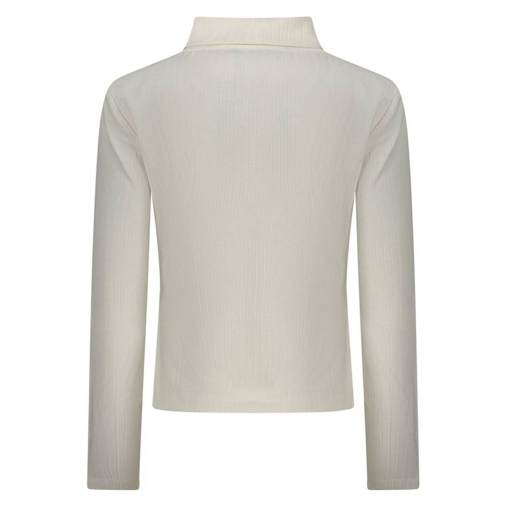 White Polyester Women's Sweater