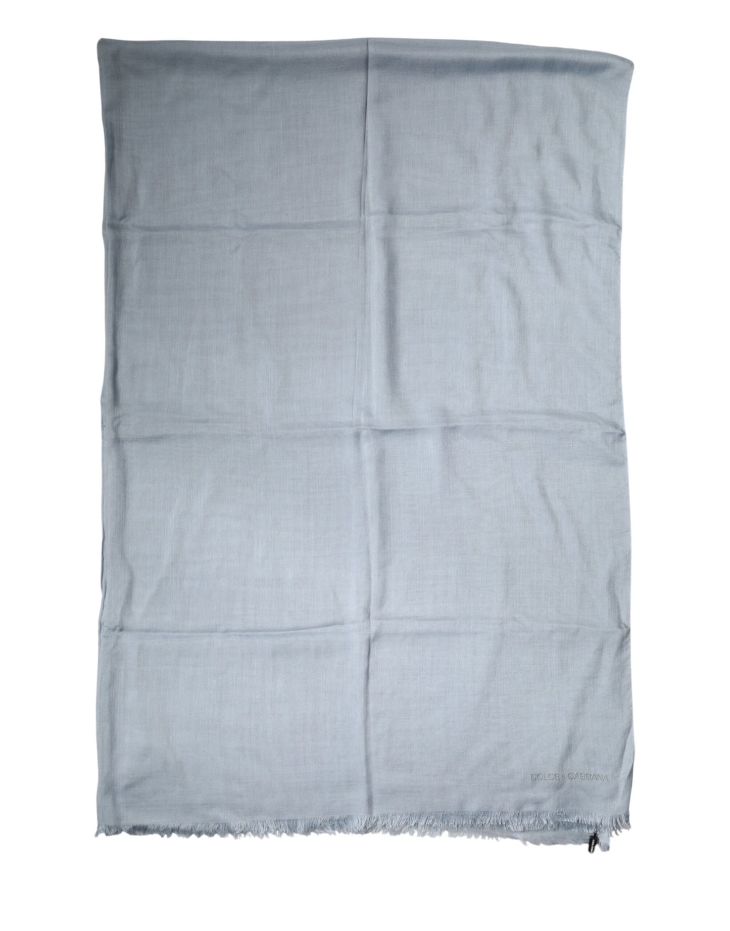 Light Blue Cashmere Knitted Shawl Scarf