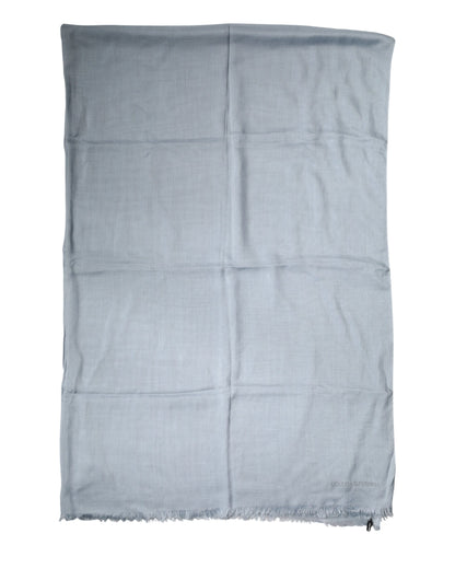 Light Blue Cashmere Knit Neck Wrap Scarf