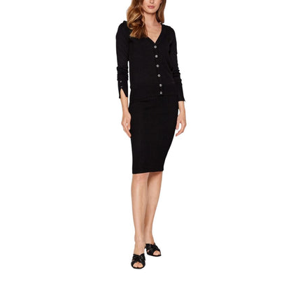 Black Viscose Cardigan