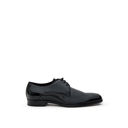 Black Leather Oxfords And Derbies