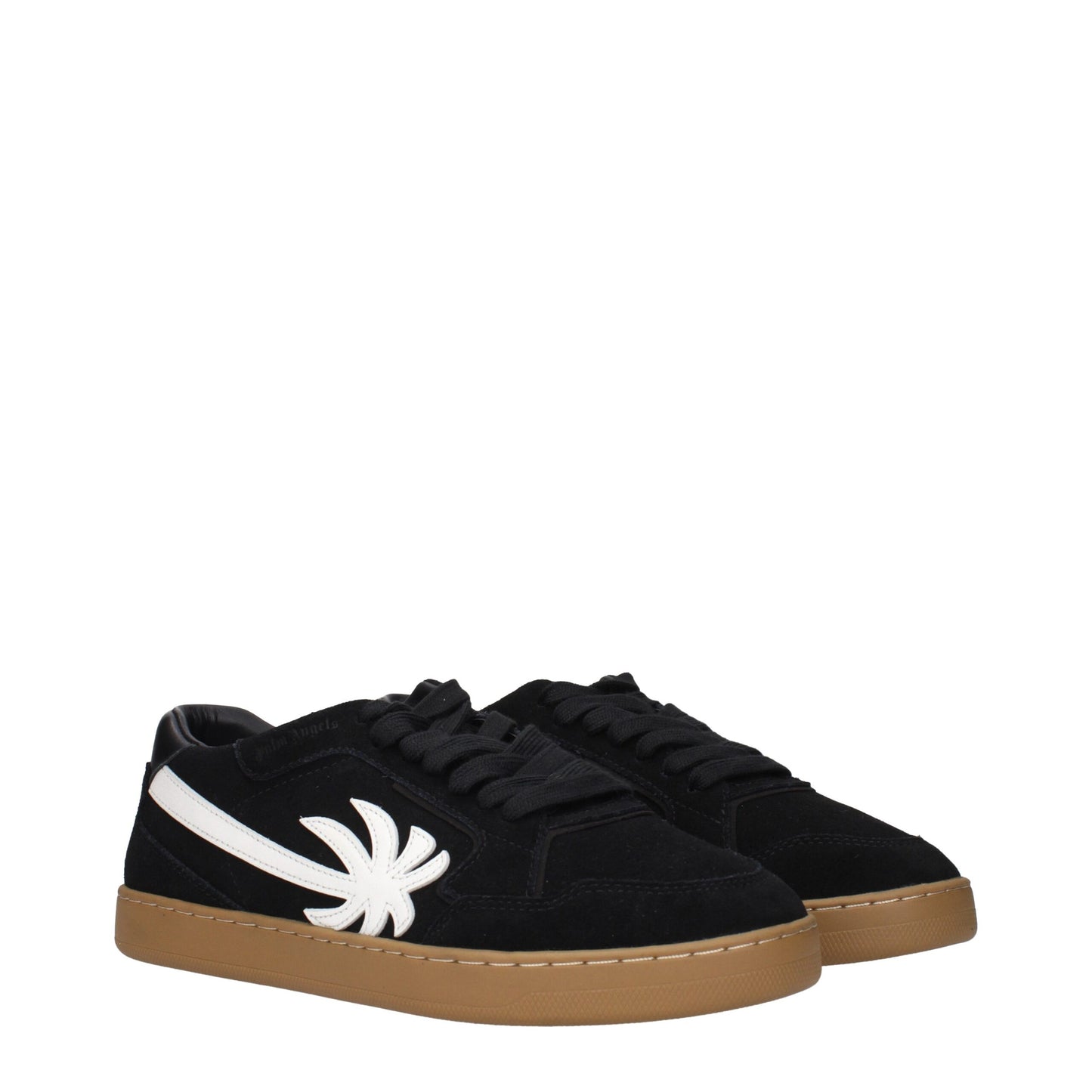 Black Leather Low Top Sneakers