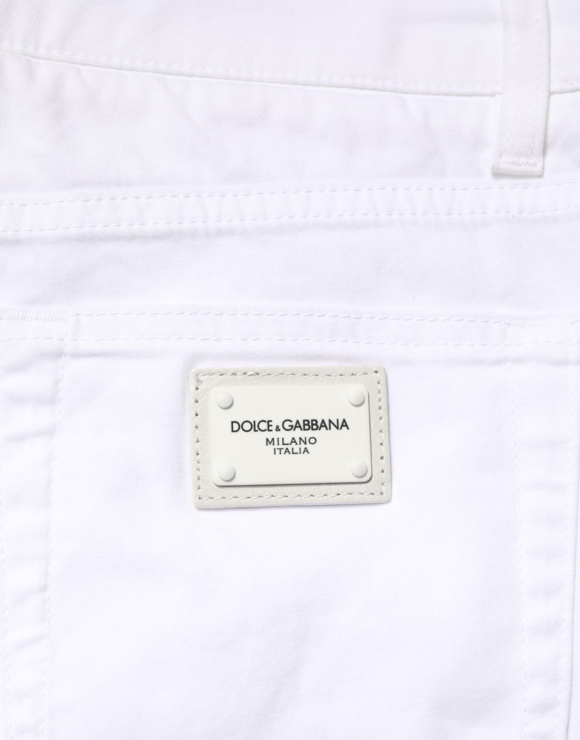 White Cotton Stretch Skinny Denim Men Jeans