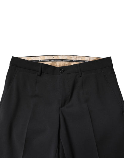 Black Wool Formal Dress Men Trouser Pants