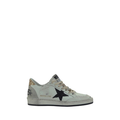White Goatskin Low Top Sneakers
