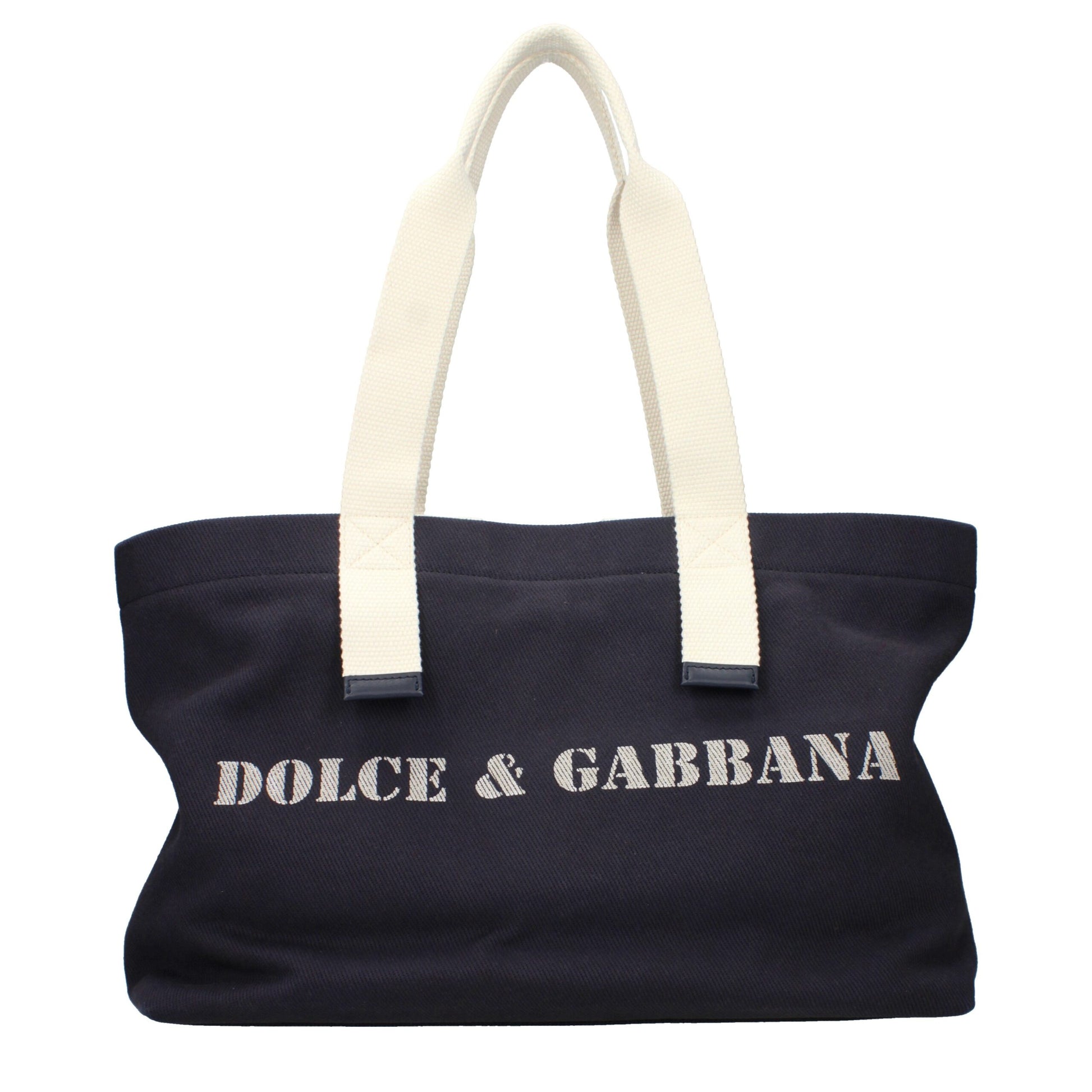 Blue Fabric Shoulder Bag