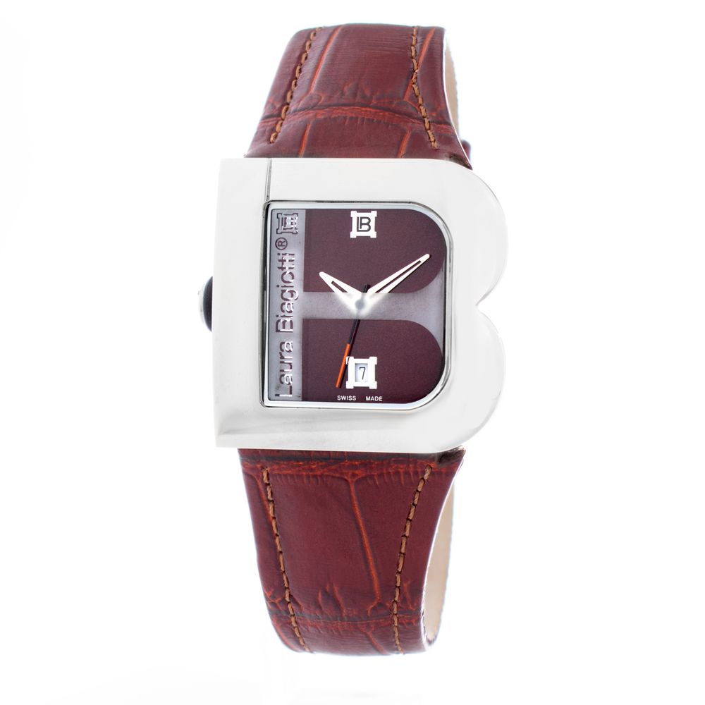Brown Leather Dress Watch