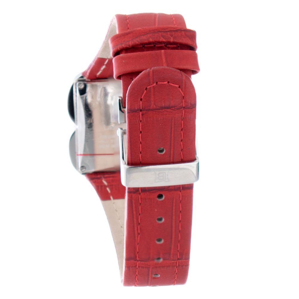 Red Leather Dress Watch