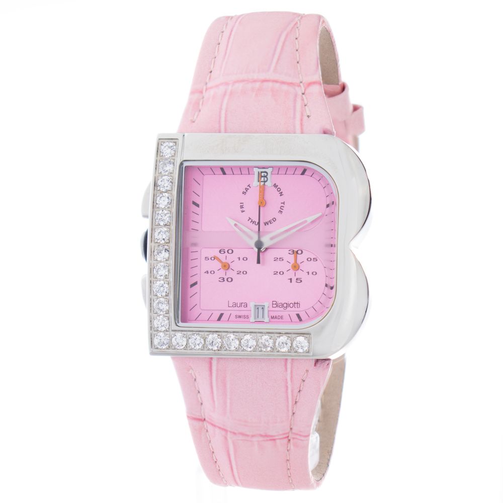Multicolor Leather Dress Watch