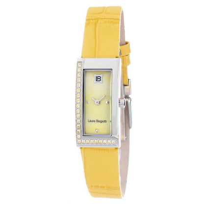 Yellow Leather Dress Watch