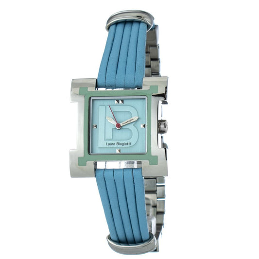 Blue Leather Dress Watch