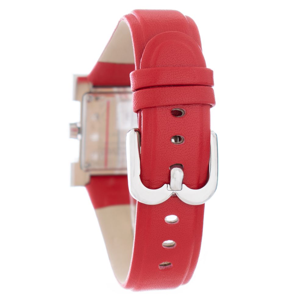 Red Leather Dress Watch
