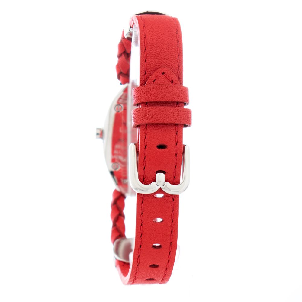 Red Leather Dress Watch