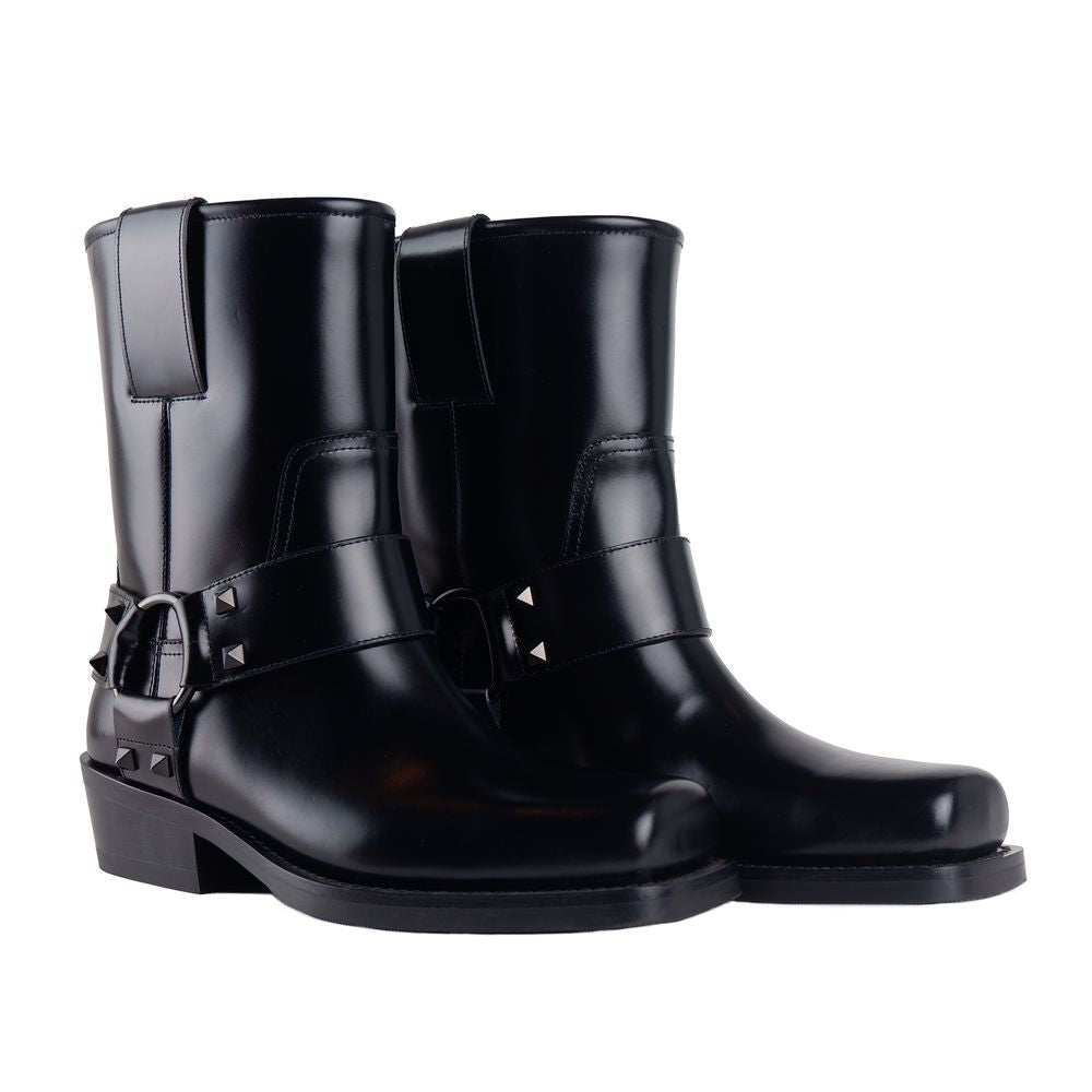 Nero Calfskin Women Ankle Boot