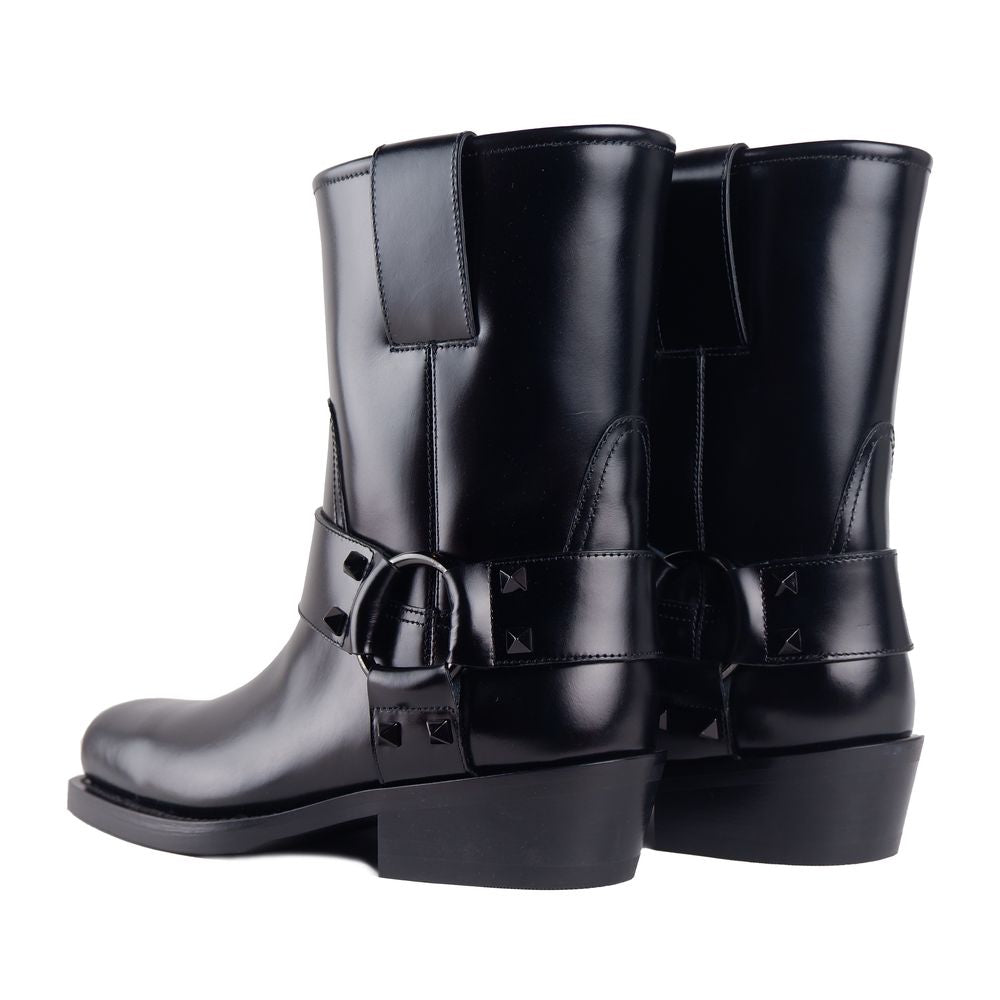 Nero Calfskin Women Ankle Boot