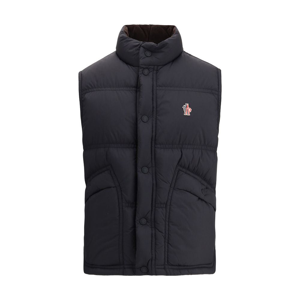 Black Polyamide Sleveless Jacket