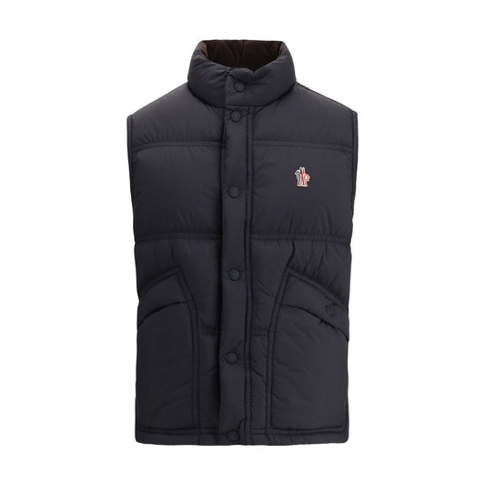 Black Polyamide Sleveless Jacket