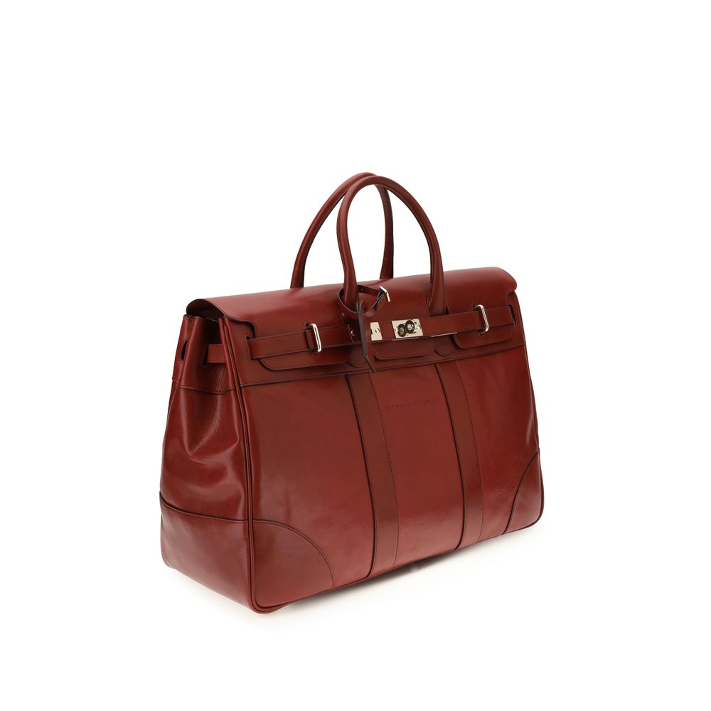 Bordeaux Calf Leather Bos Taurus Shoulder Bag