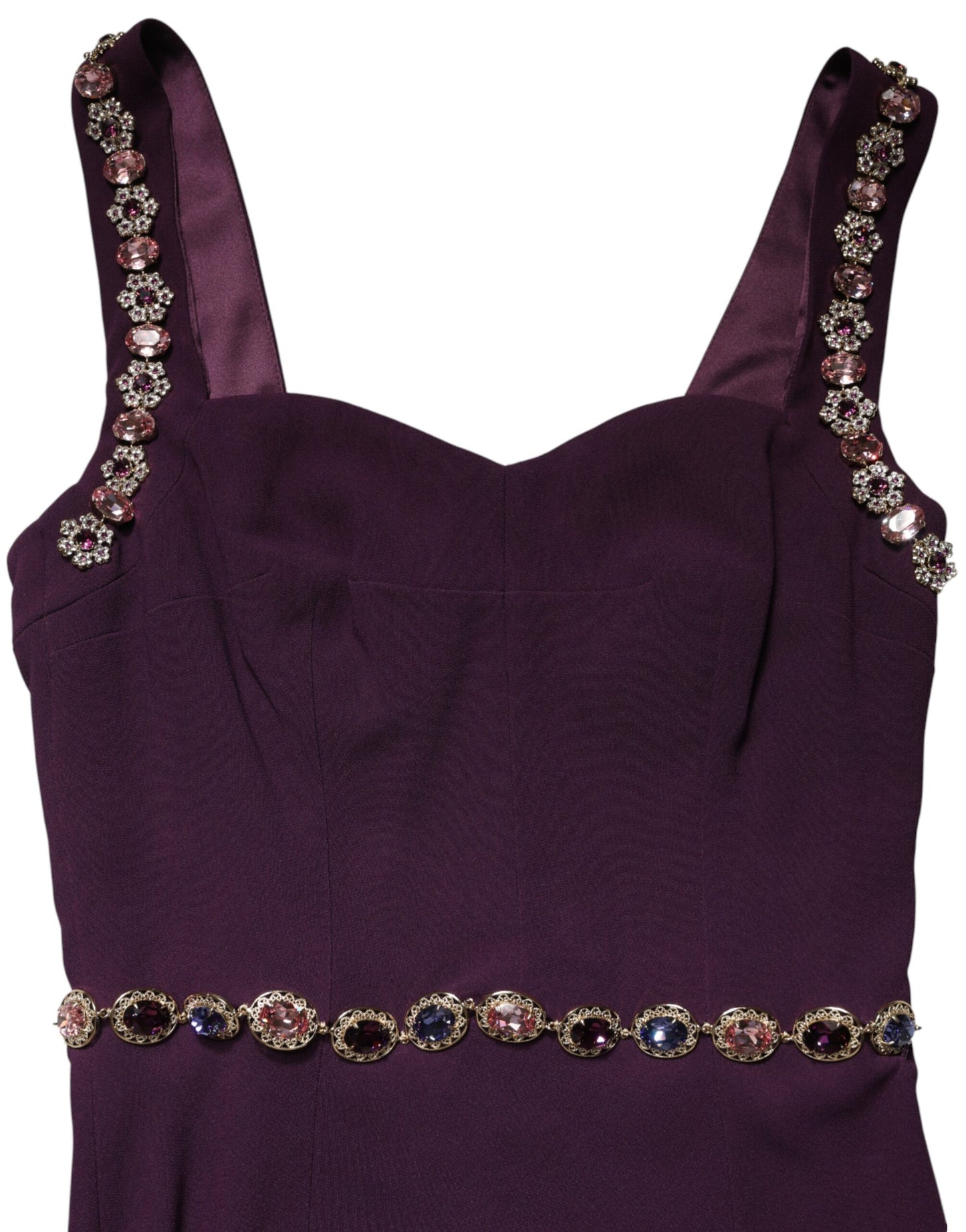 Violet Embellished Sheath Mermaid Gown Dress