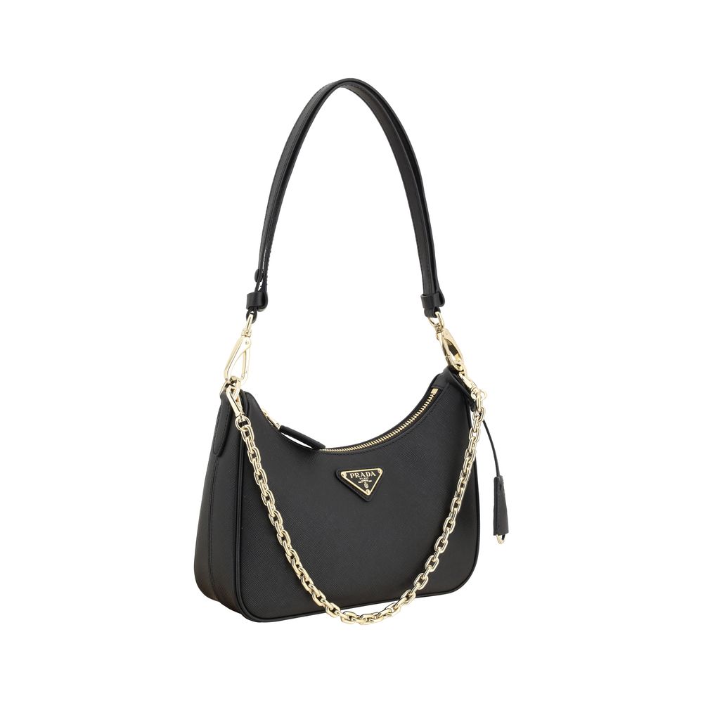 Black Calf Leather Bos Taurus Shoulder Bag