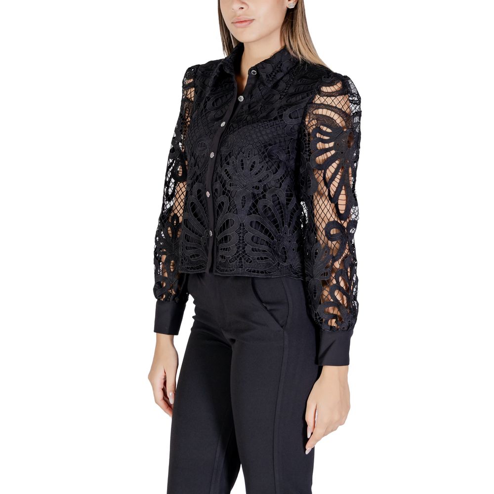 Black Polyester Blouse