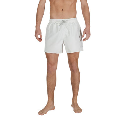 Bicolor Polyester Swim Shorts