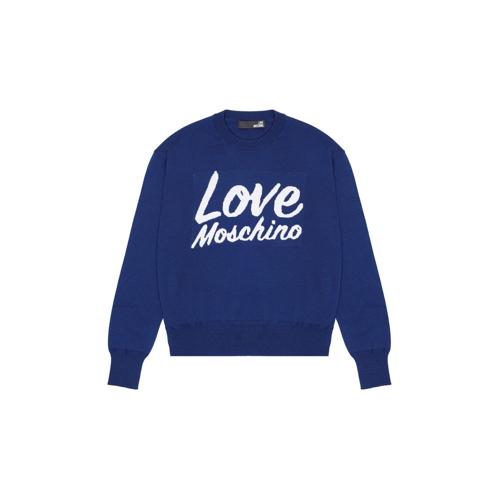 Blue Wool Sweatshirt