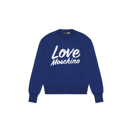 Blue Wool Sweatshirt