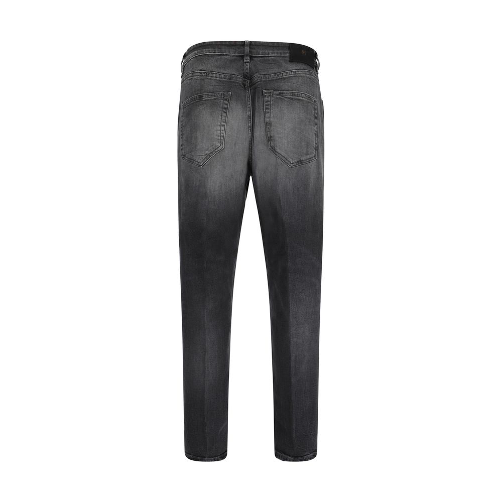 Black Cotton Jeans Denim