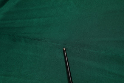 Dark Green High Waist Midi Skirt Pencil Cut Pleated