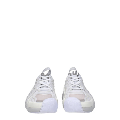 White Leather Athletic Sneakers