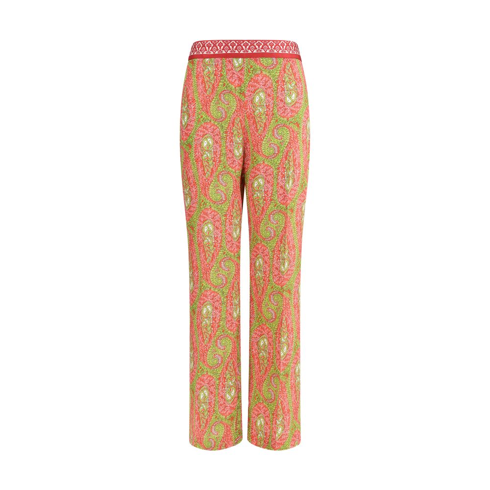 Multicolor Polyester Pants