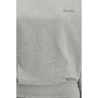 Gray Cotton Casual Dress