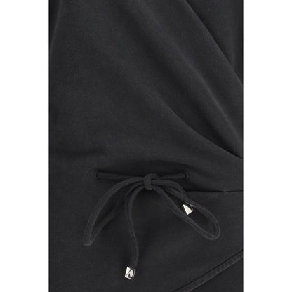 Black Cotton Casual Dress