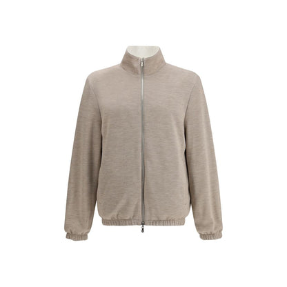 White Polyamide Full-Length Jacket