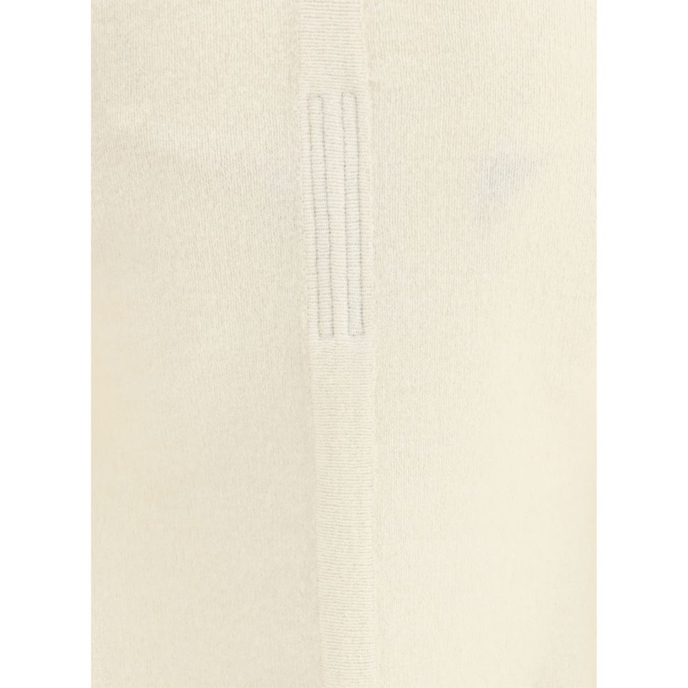 Beige Fleece Wool Cardigan