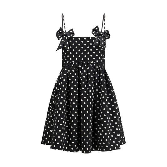 Black Recycled Polyester Casual Dress