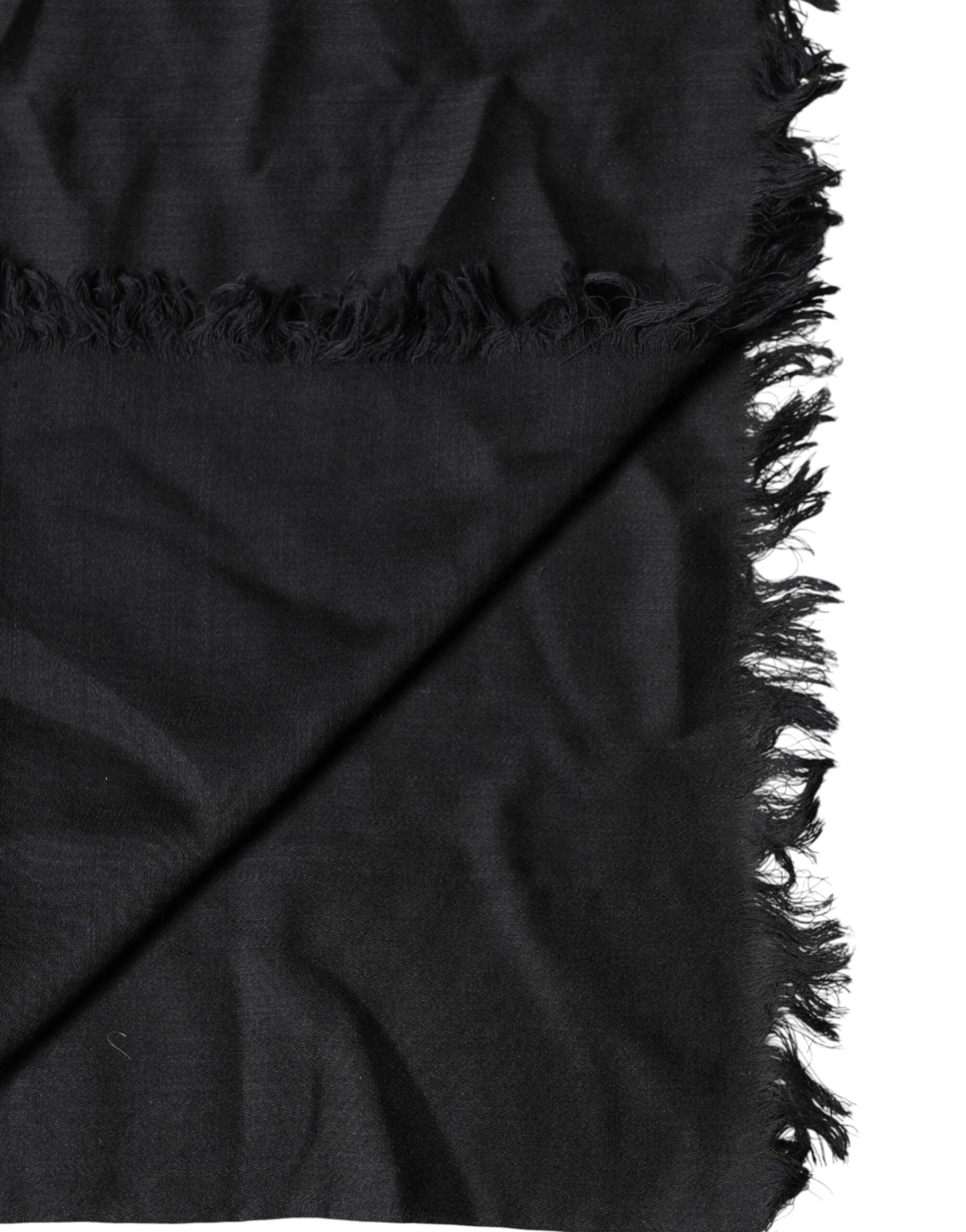Black Lace Stole Neck Wrap Shawl Scarf