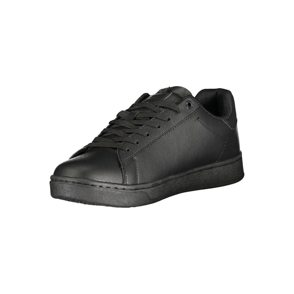 Black Polyurethane Men's Sneaker