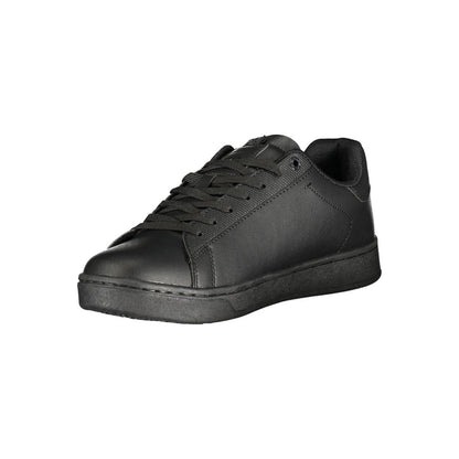 Black Polyurethane Men's Sneaker