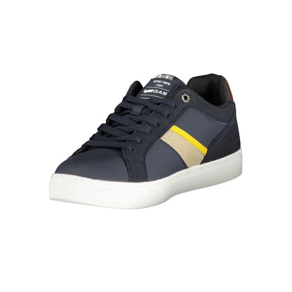 Blue Polyester Men Sneaker