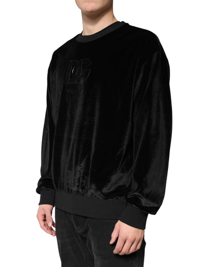 Black DG Logo Crew Neck Sweatshirt Sweater