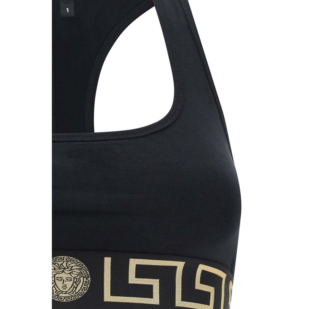 Black Cotton Sport Bra