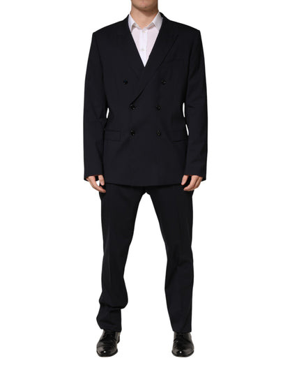Blue MARTINI Double Breasted 2 Piece Suit