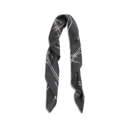 Gray Silk Scarf