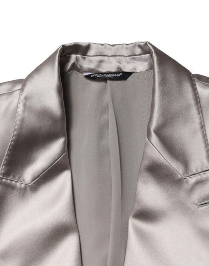 Silver SICILIA Single Breasted Jacket Blazer