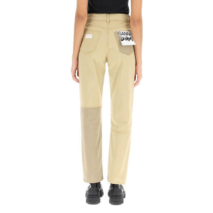 Brown Cotton Jeans Denim