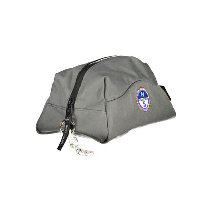 Grigio Polyester Men Beauty Case