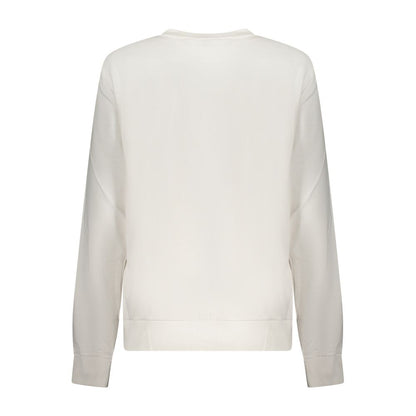 White Cotton Women's Sweatshirt